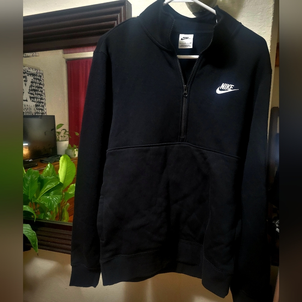 Mens Nike Zip Long Sleeve Jacket Shirt S